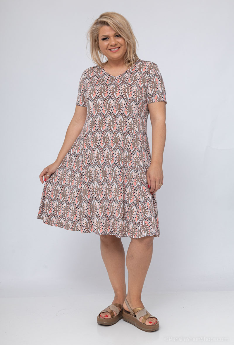 Wholesaler Veti Style - Flared printed dress