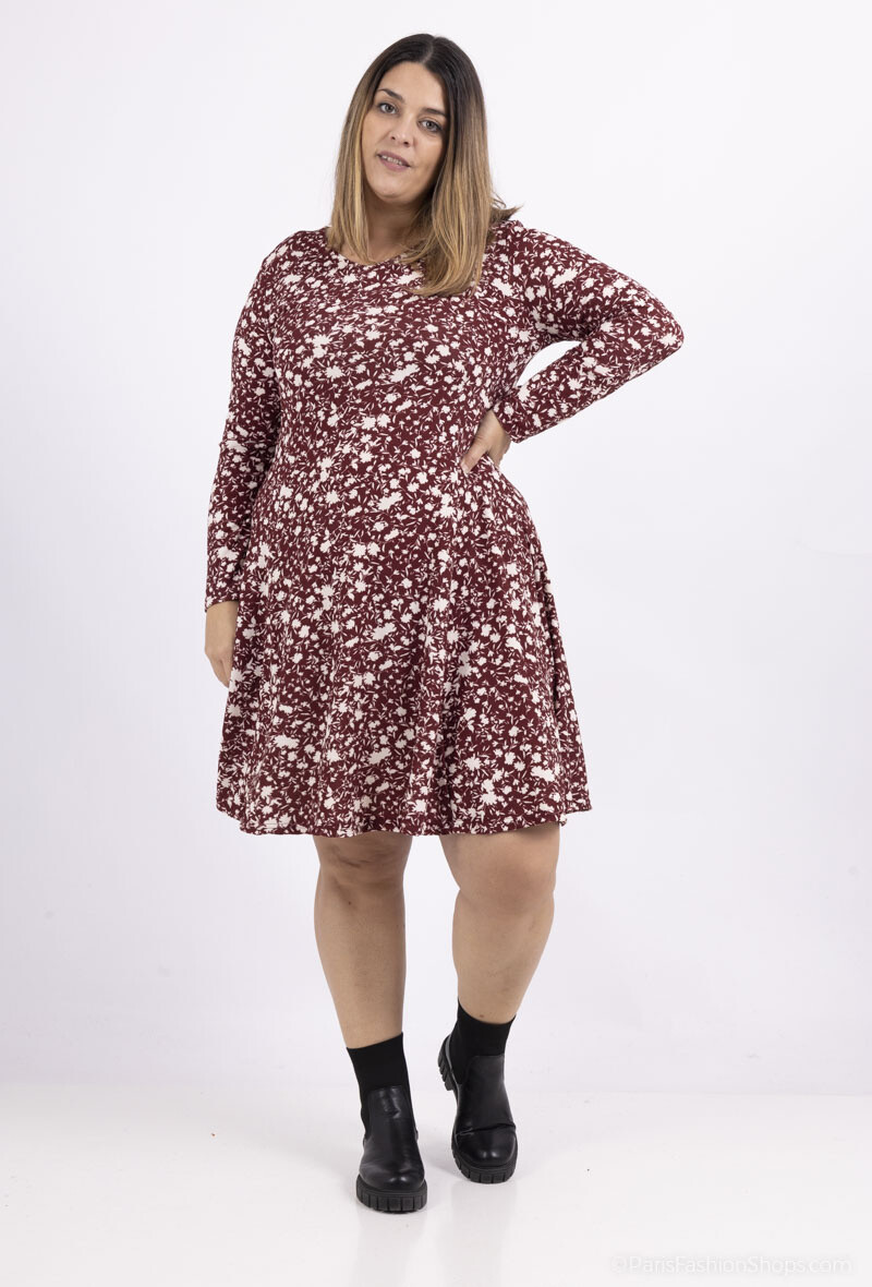 Wholesaler Veti Style - Flared printed dress
