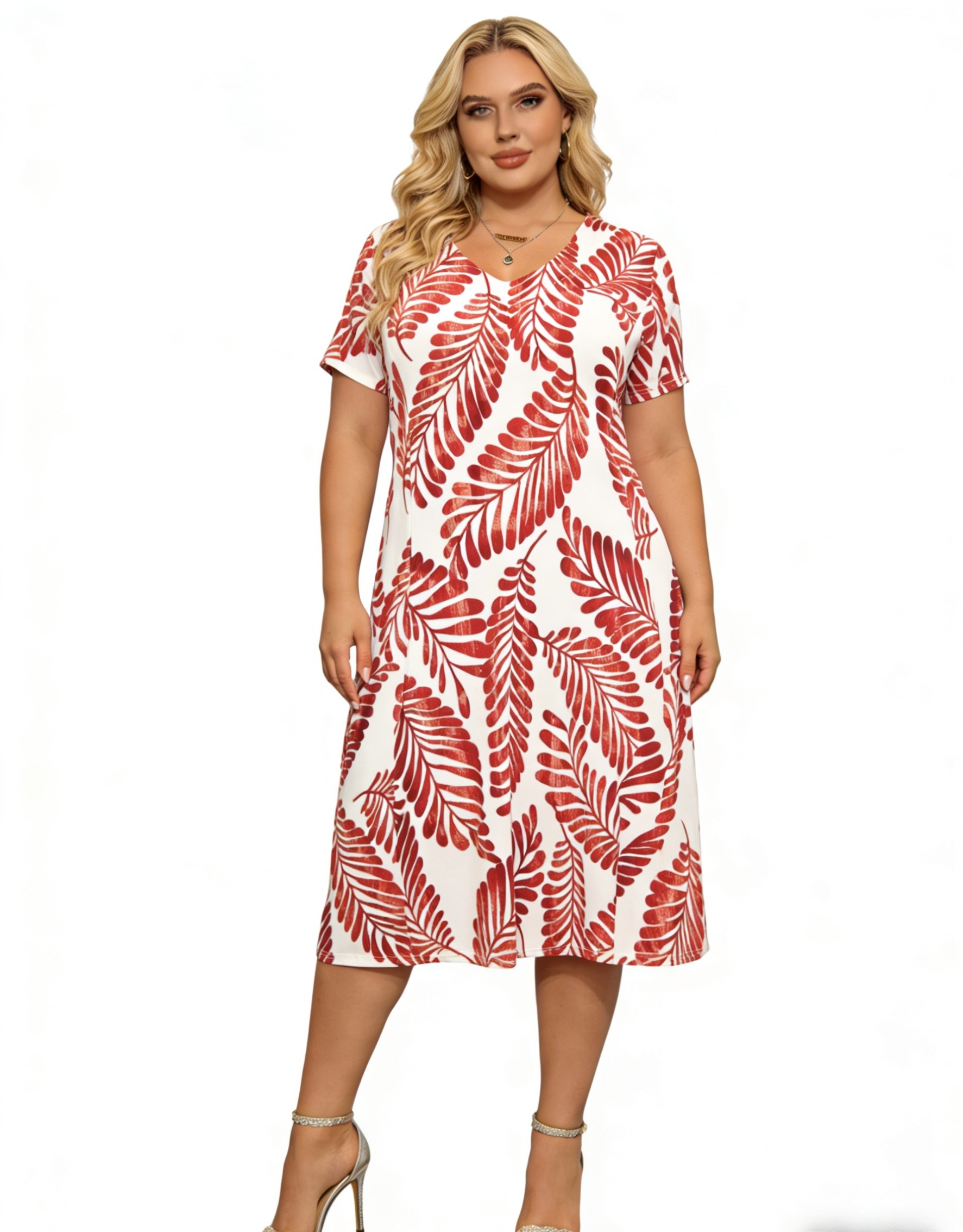 Grossiste Veti Style - Robe imprimée évasés
