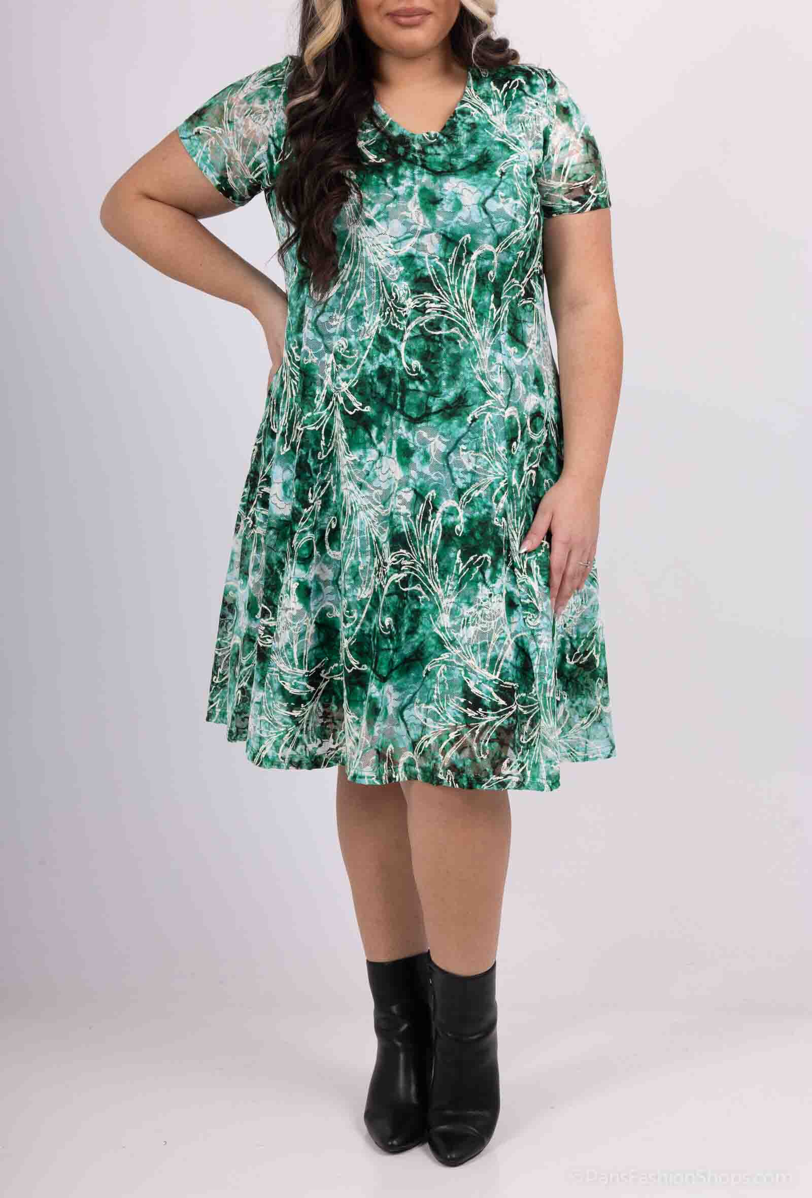 Mayorista Veti Style - Vestido de encaje acampanado en dobles