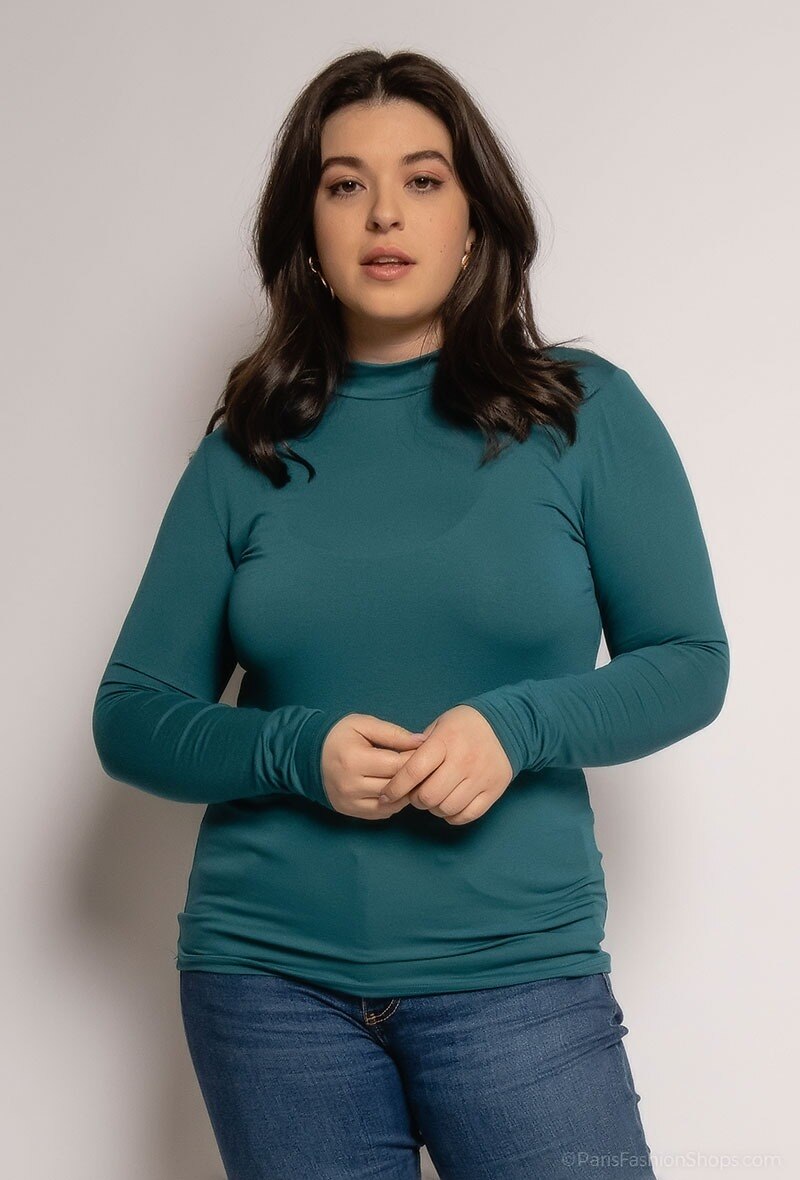 Wholesaler Veti Style - T-shirt with funnel neck