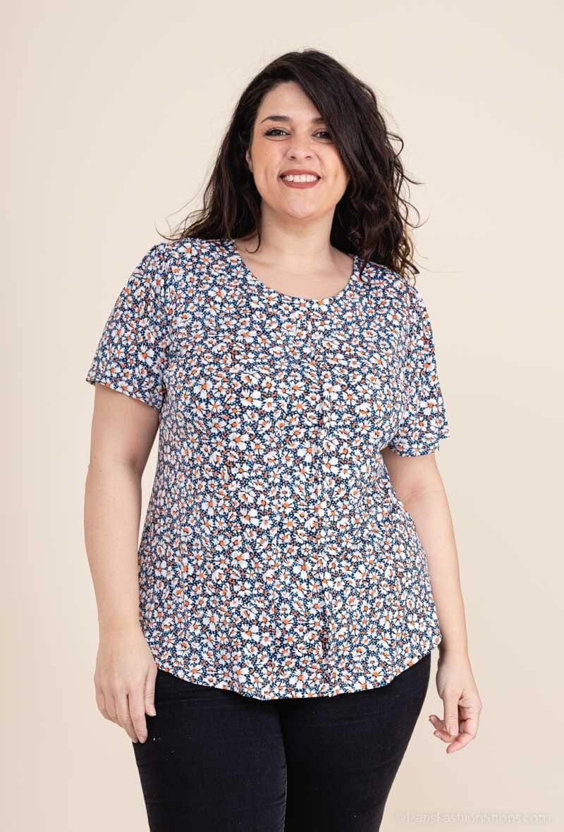 Großhändler Veti Style - Bedruckte Bluse