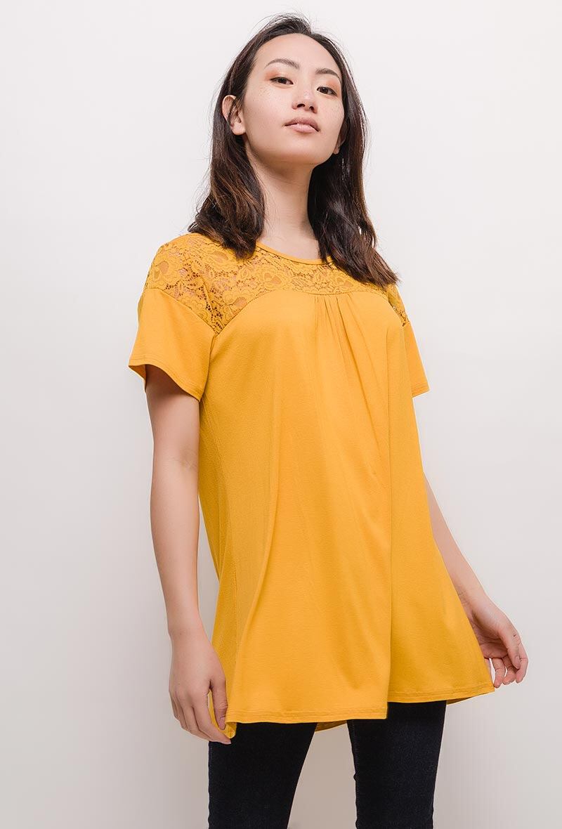 Wholesaler Veti Style - Tunic with lace