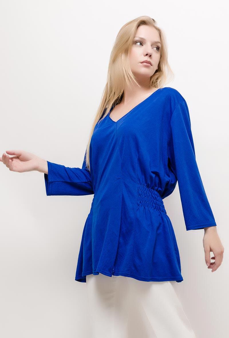 Wholesaler Veti Style - Blouse with smocks