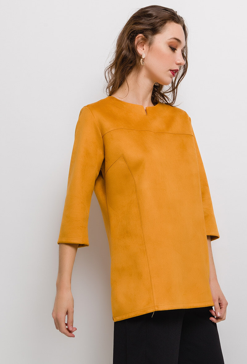 Wholesaler Veti Style - Suede tunic