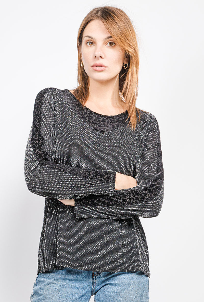 Wholesaler Veti Style - Shiny blouse