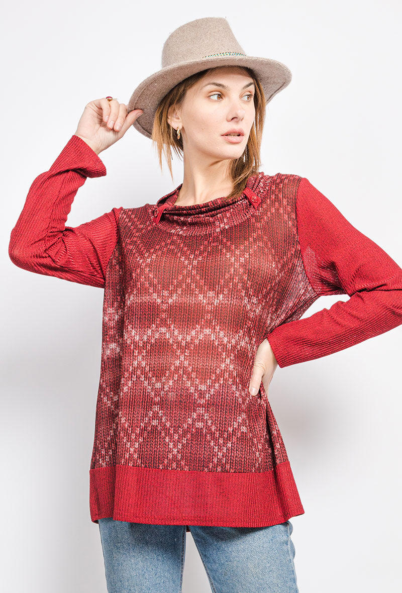 Grossiste Veti Style - Blouse imprimée