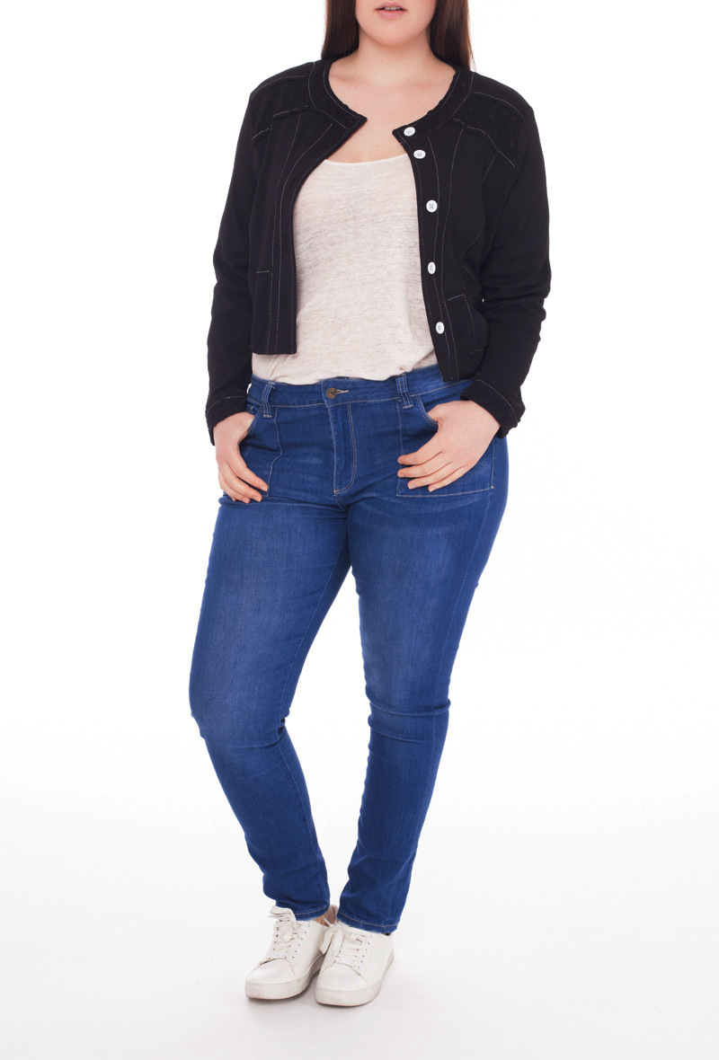 Grossiste Veti Style - Veste courte en maille gaufrée