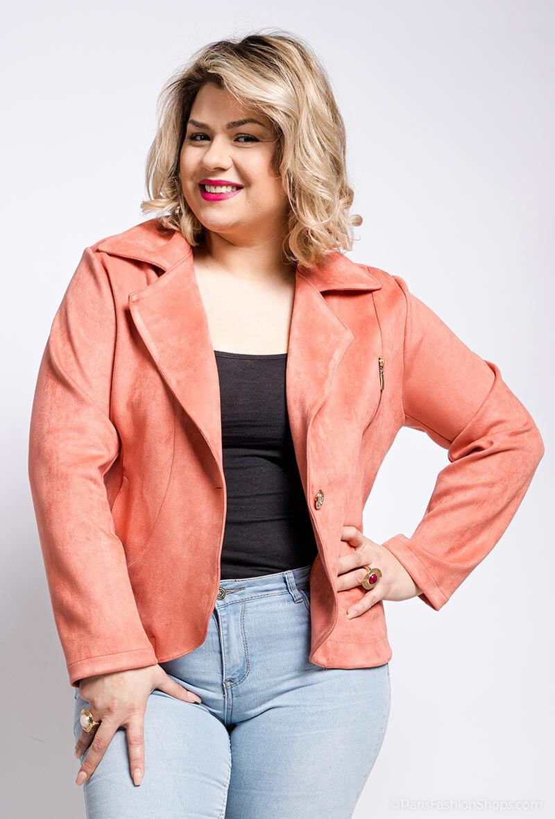 Grossiste Veti Style - Veste perfecto effet daim