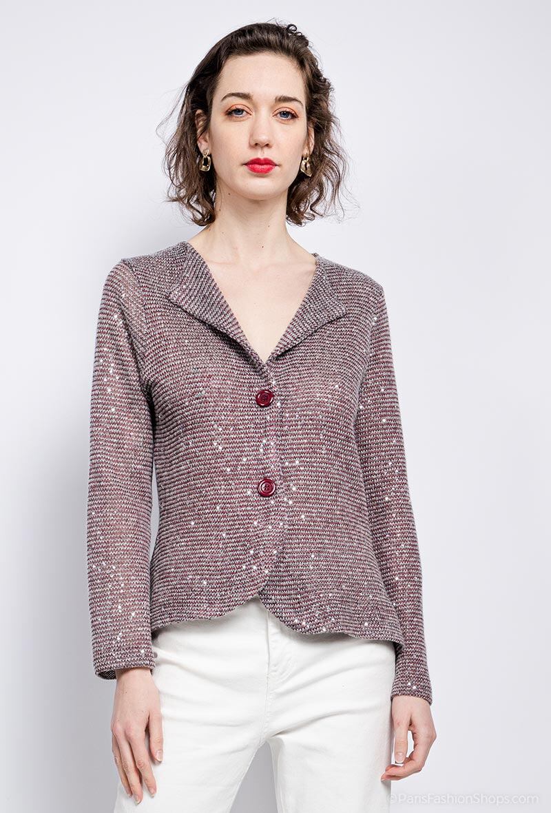 Mayorista Veti Style - Cárdigan con lentejuelas