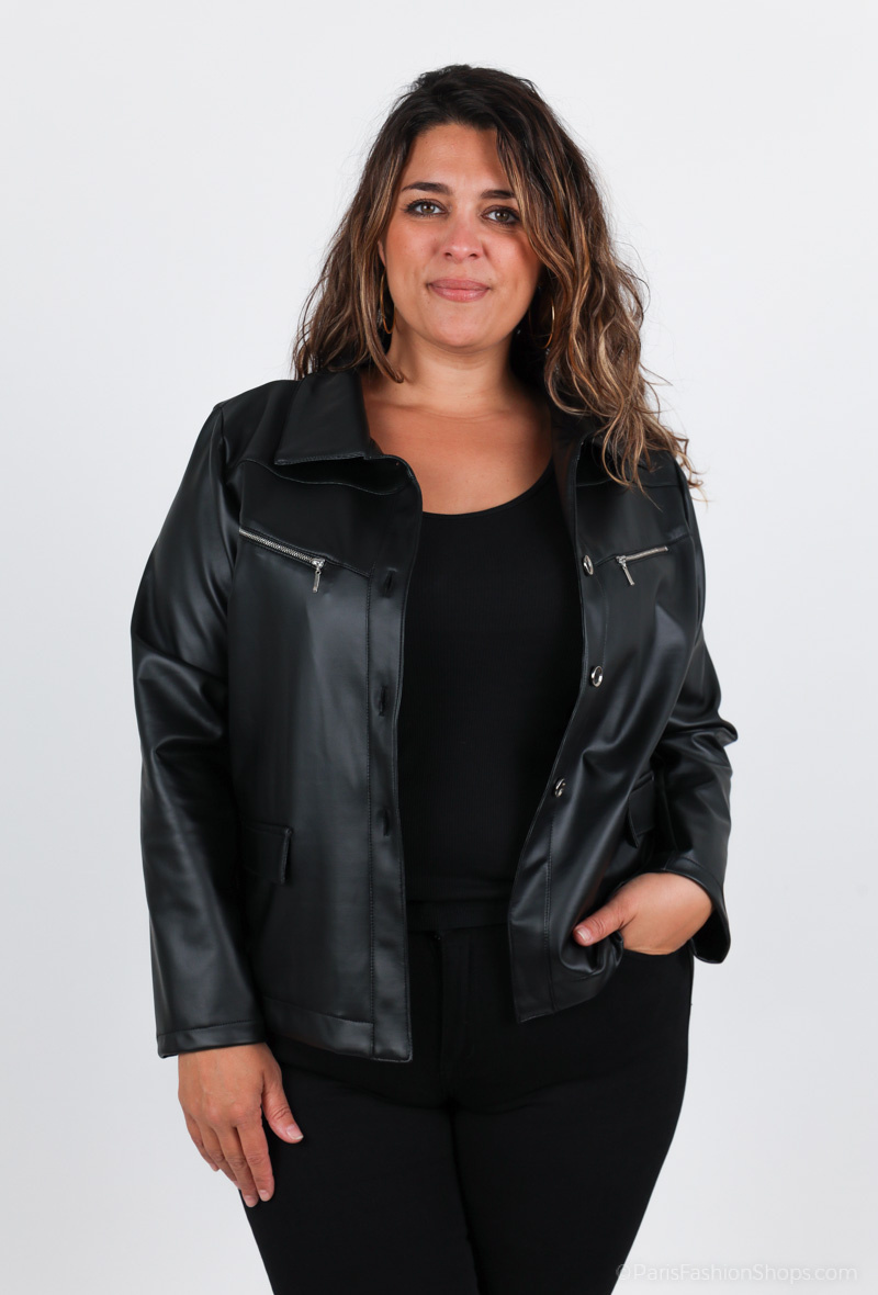 Großhändler Veti Style - Kunstlederjacke