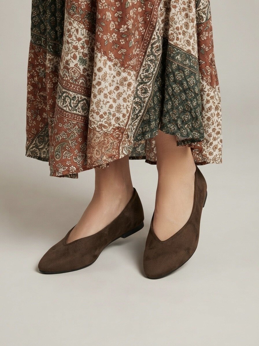 Wholesaler Vices-Verso - Basic suede ballet flats