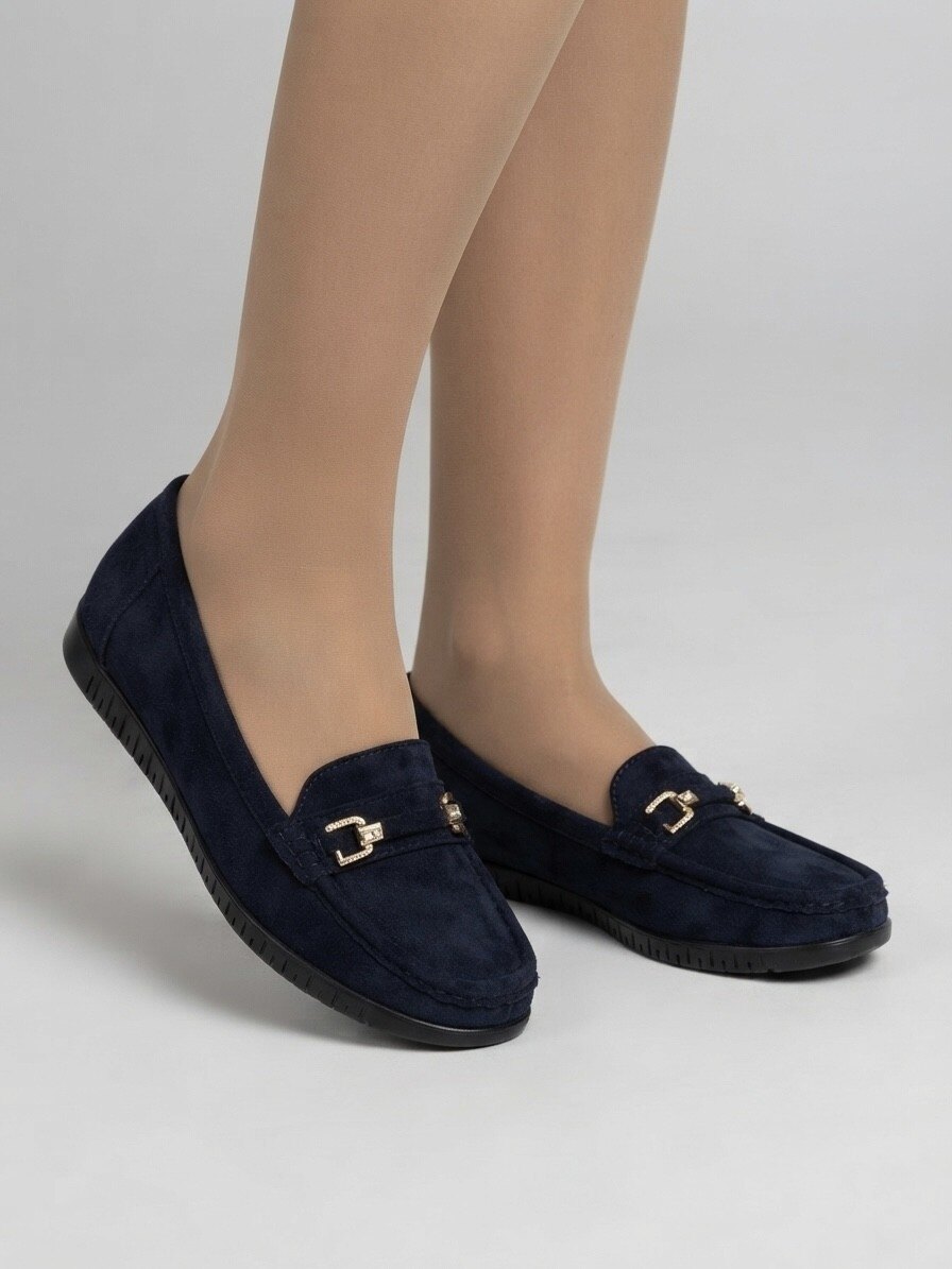 Grossiste Vices-Verso - MOCASSINS SUÉDINE SEMELLE CONFORT FLEXIBLE ET BIJOUX