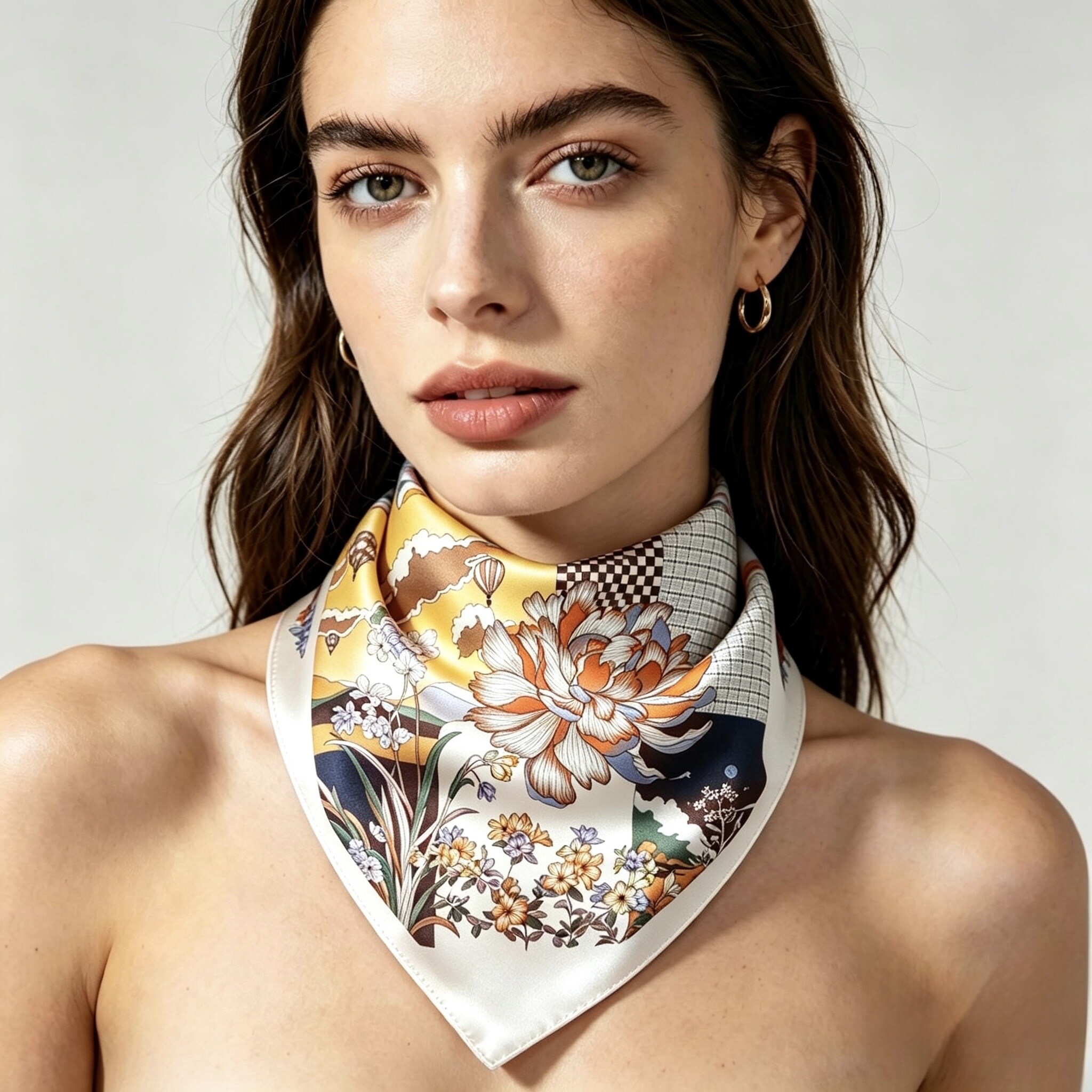 Grossiste Victoria EL - Foulard Carré 70x70cm