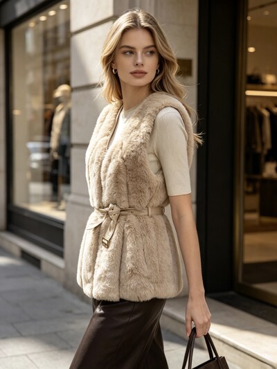 Grossiste Victoria EL - Luxury Fluffy Faux Fur Gilet Grossiste Victoria EL - Luxury Fluffy Faux Fur Gilet