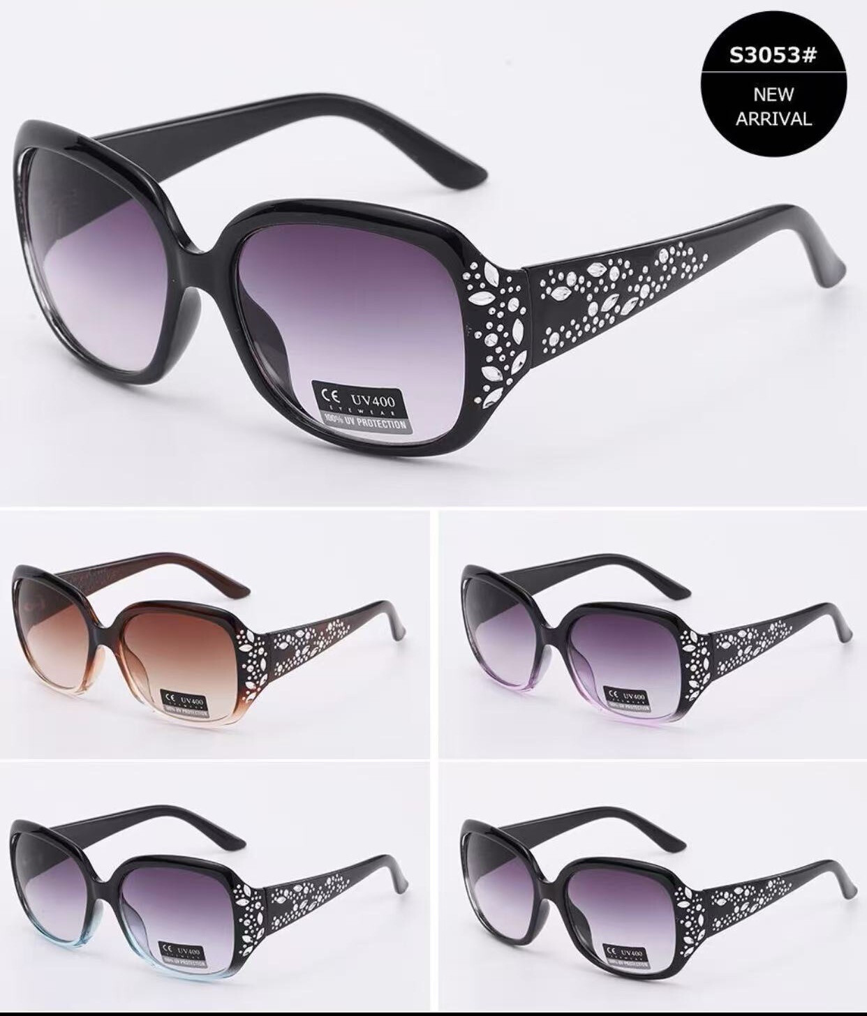 Wholesaler Victoria EL - Glasses with rhinestones