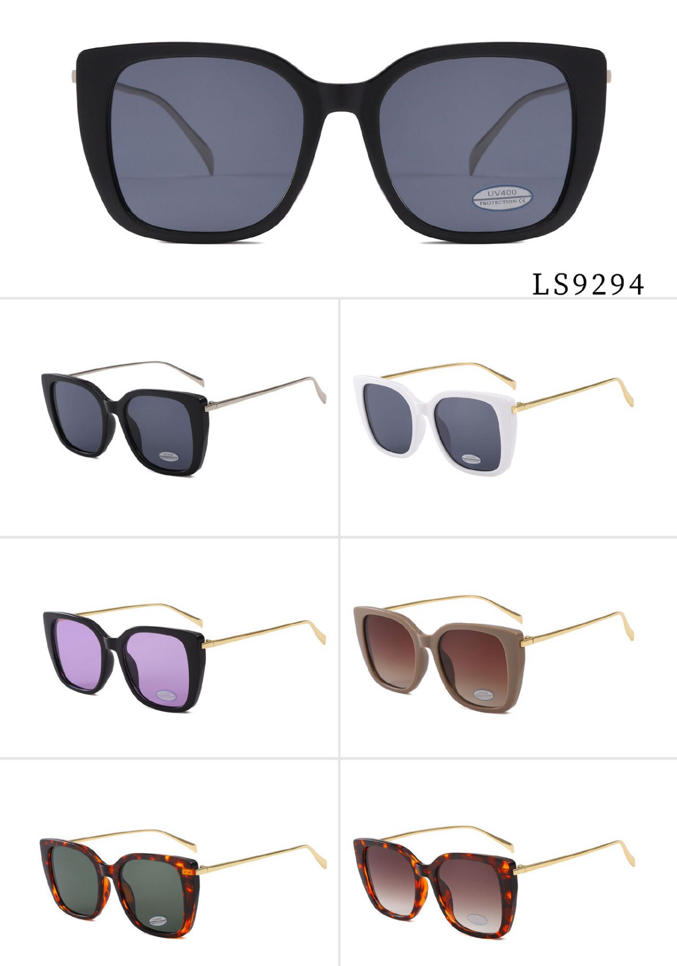 Grossiste Victoria EL - Nouvelles lunettes de soleil carrées : style français varié