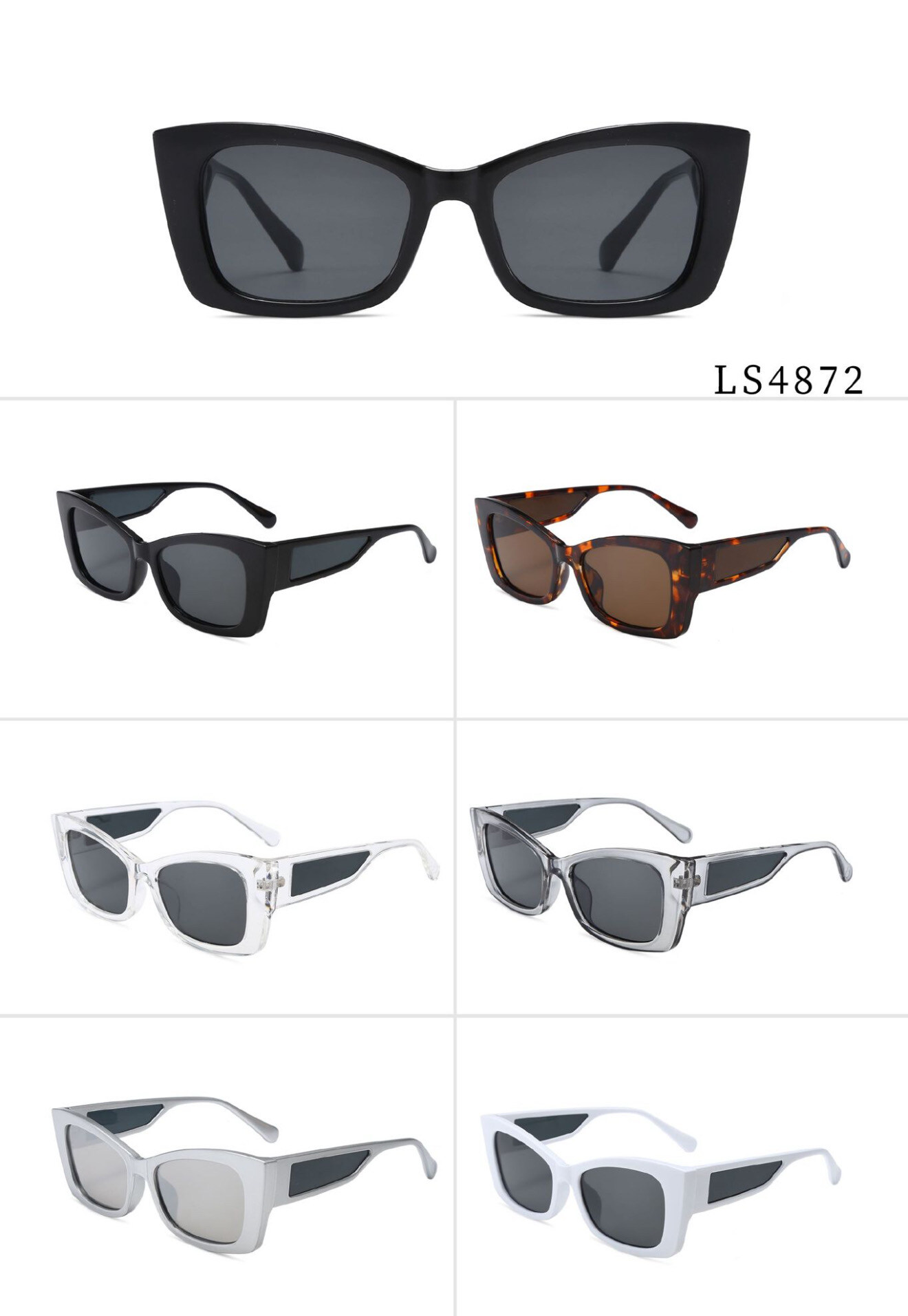 Grossiste Victoria EL - Lunettes de soleil rétro ouversize classique  femmes style INS