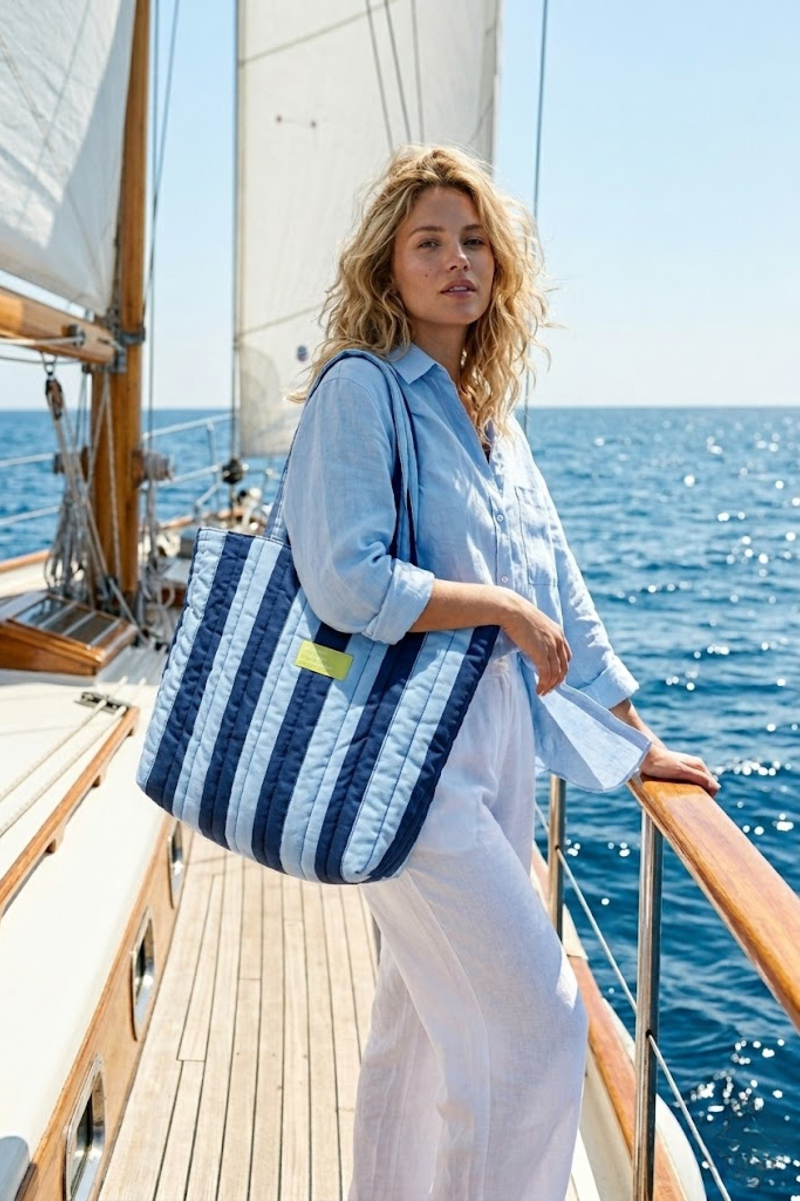 Wholesaler Victoria & Isaac - Striped crossbody bag