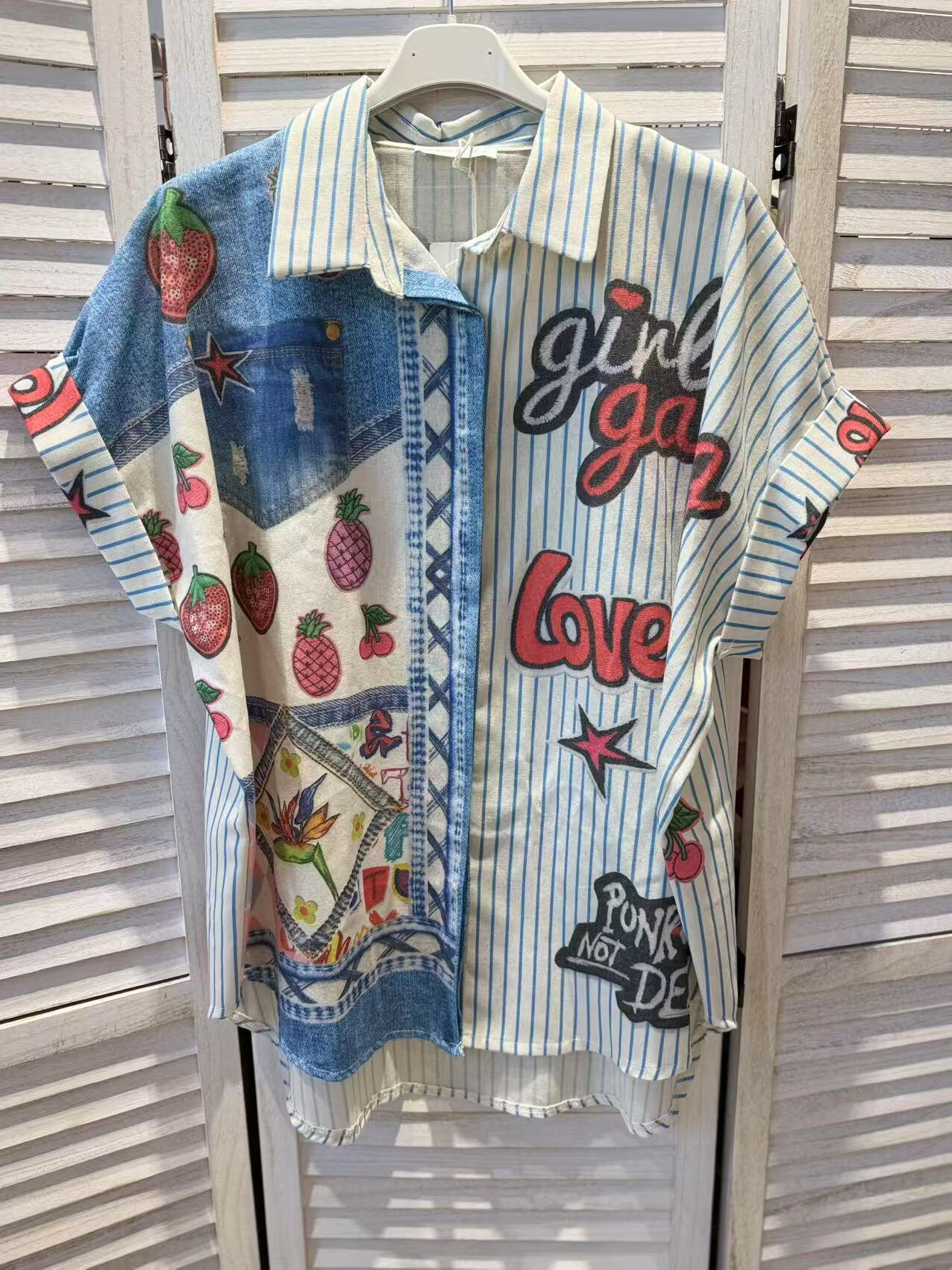 Wholesaler Victoria & Isaac - Short fancy sleeve blouses