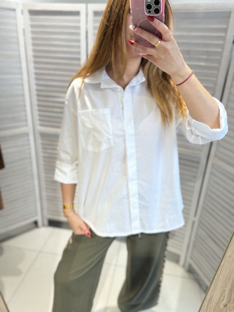 Wholesaler Victoria & Isaac - OVERSIZED PLAIN COTTON SHIRT