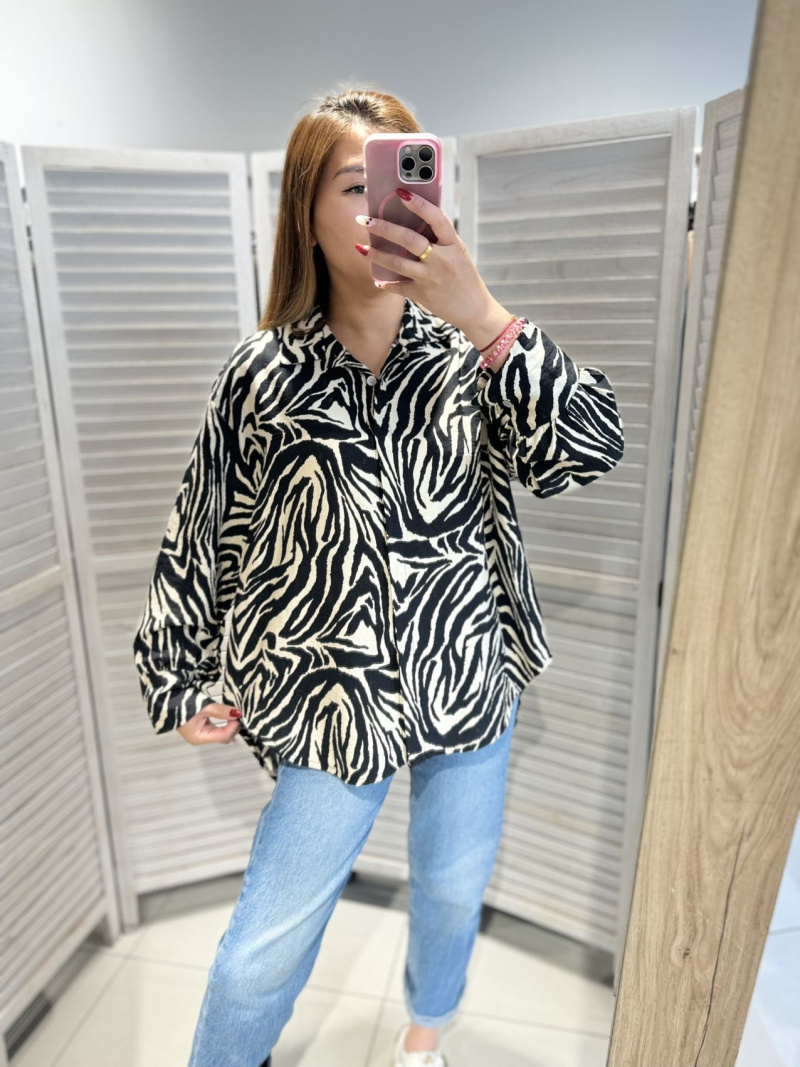 Wholesaler Victoria & Isaac - OVERSIZED PRINTED VISCOSE SHIRT