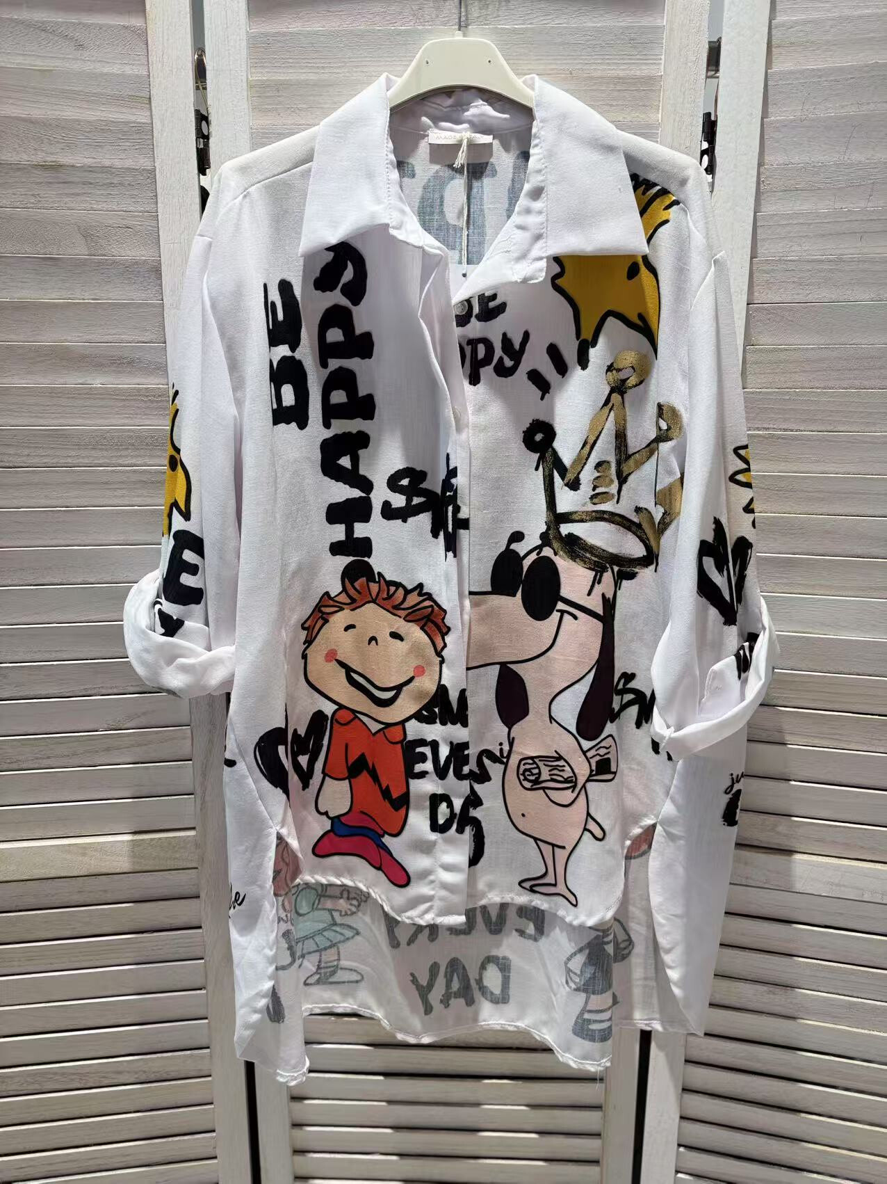 Wholesaler Victoria & Isaac - OVERSIZE Fantasy cotton shirt