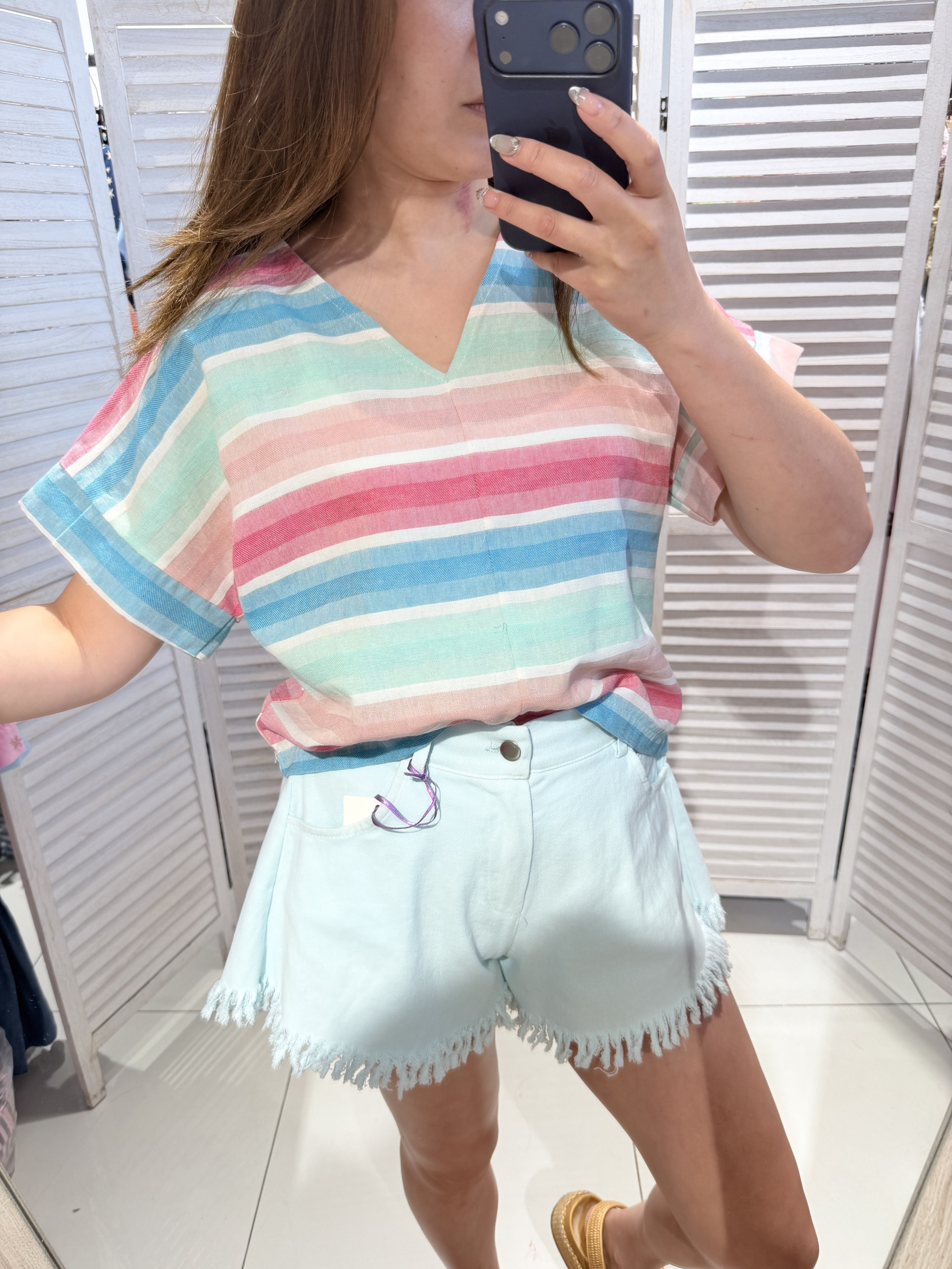 Wholesaler Victoria & Isaac - Striped blouse 100% cotton