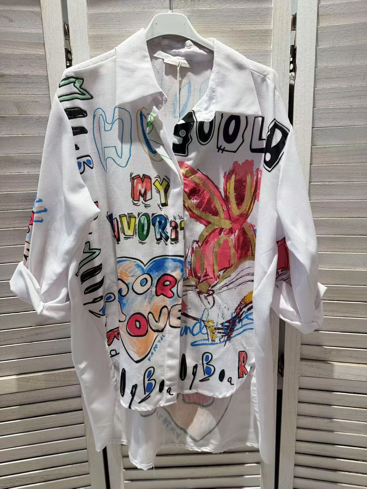 Wholesaler Victoria & Isaac - OVERSIZE Fantasy cotton shirt