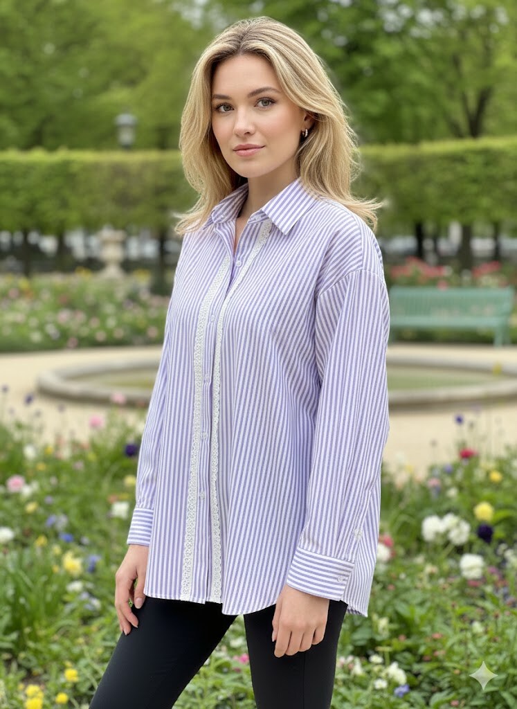 Wholesaler Victoria & Isaac - Long-sleeve striped shirt