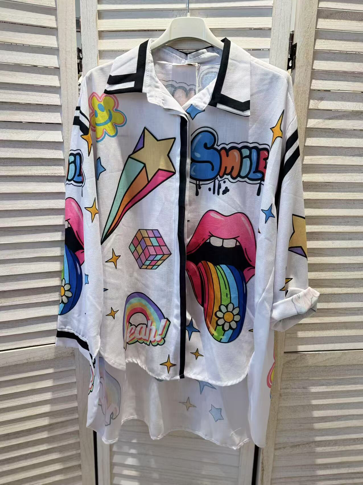 Wholesaler Victoria & Isaac - OVERSIZE Fancy cotton shirt