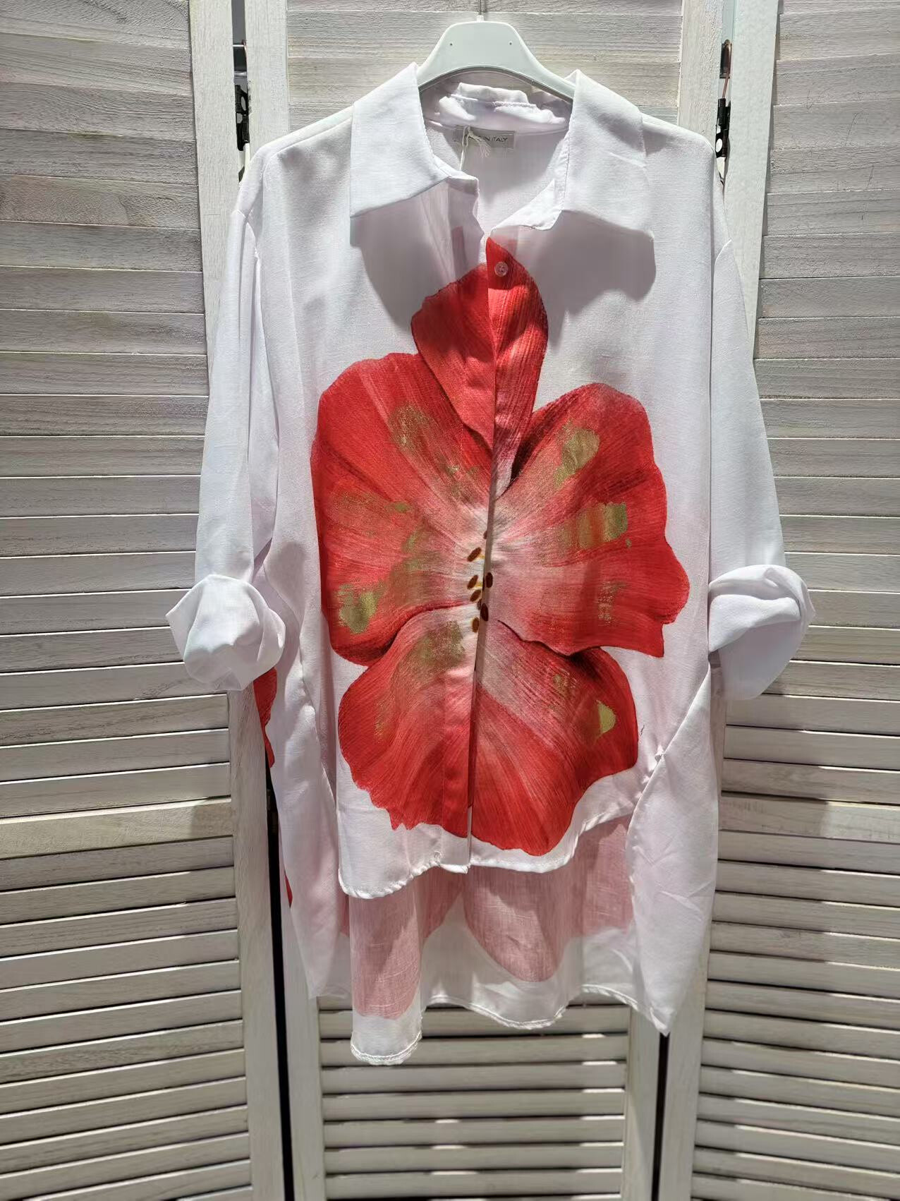 Wholesaler Victoria & Isaac - OVERSIZE Fancy cotton shirt