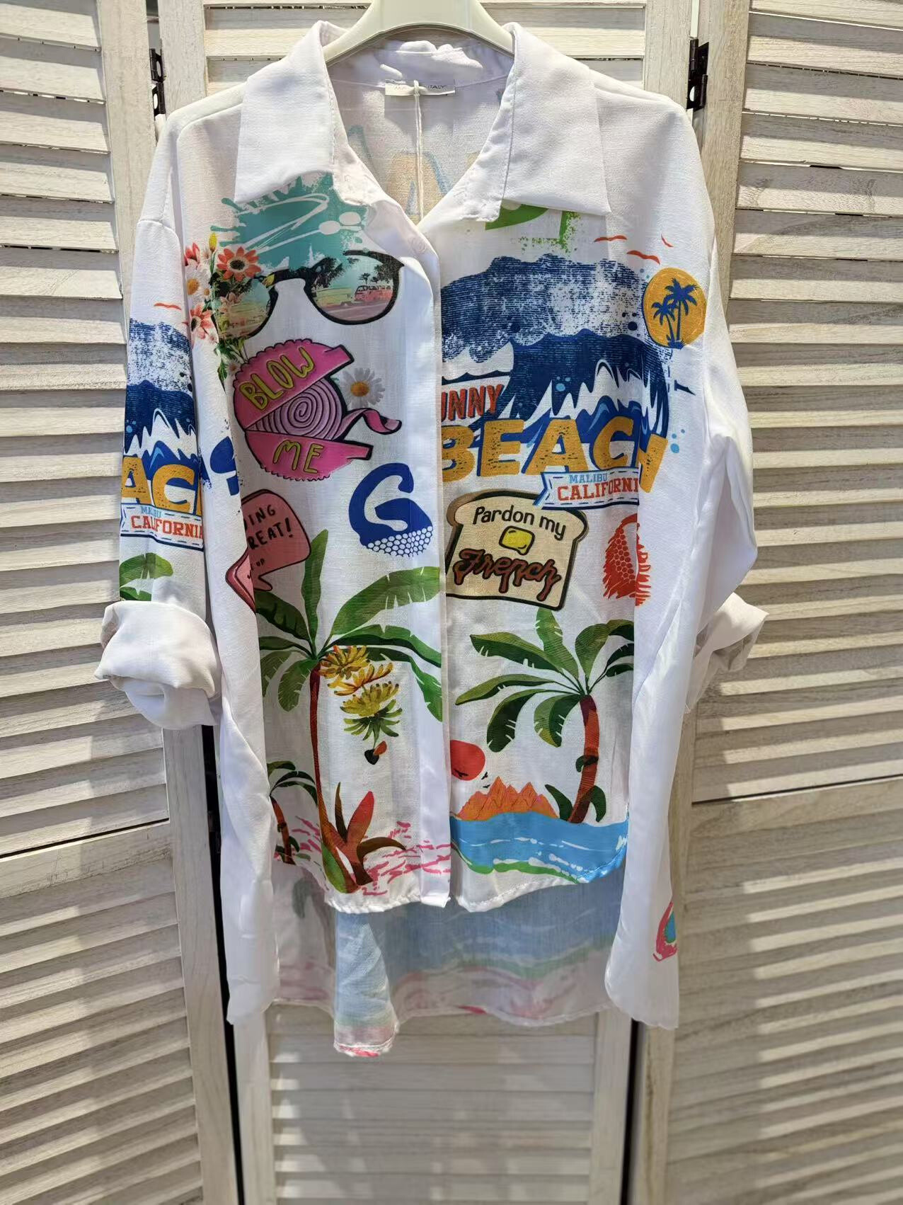 Wholesaler Victoria & Isaac - OVERSIZE Fancy cotton shirt