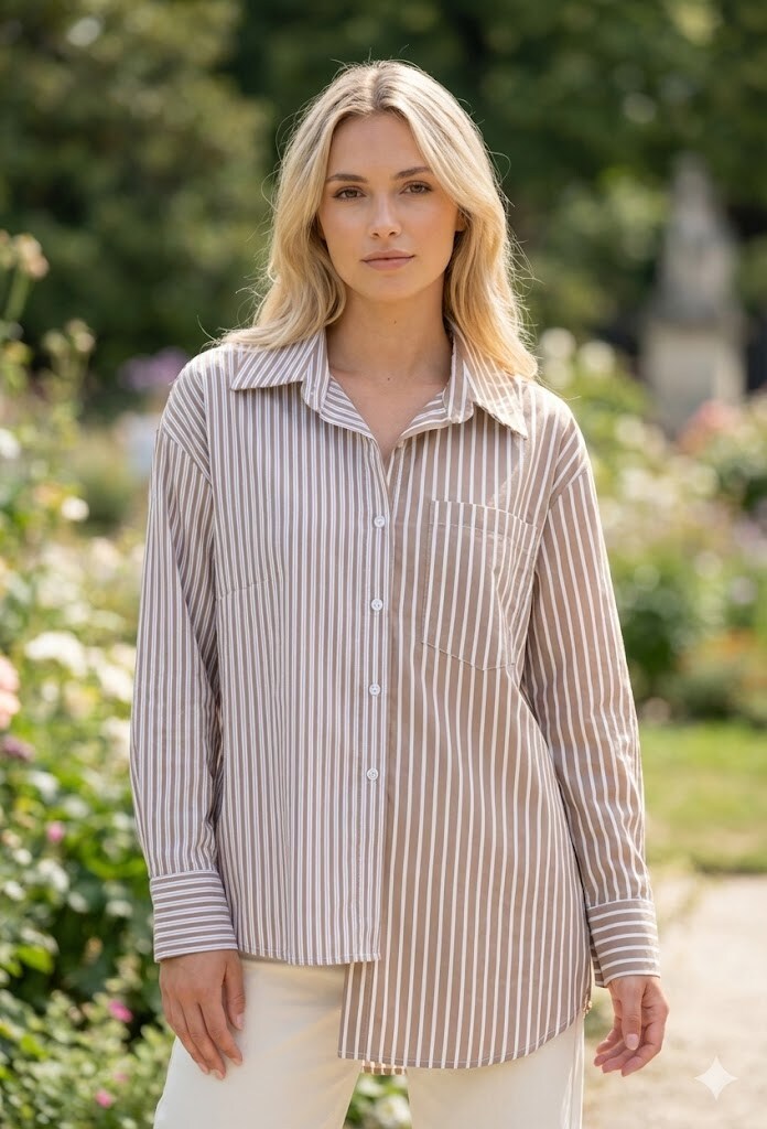 Wholesaler Victoria & Isaac - Long Sleeve Striped Shirt