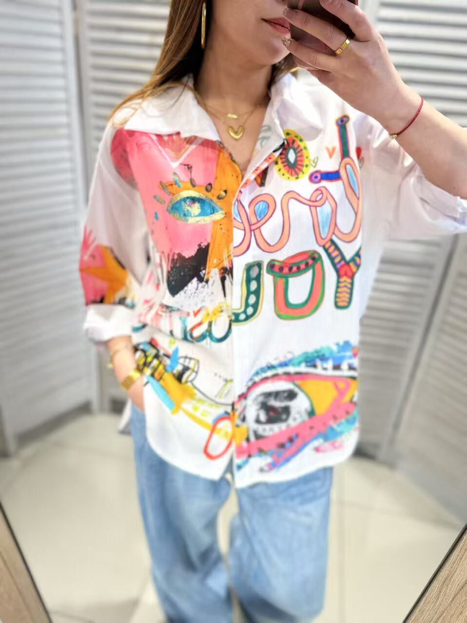 Wholesaler Victoria & Isaac - OVERSIZE Fantasy cotton shirt