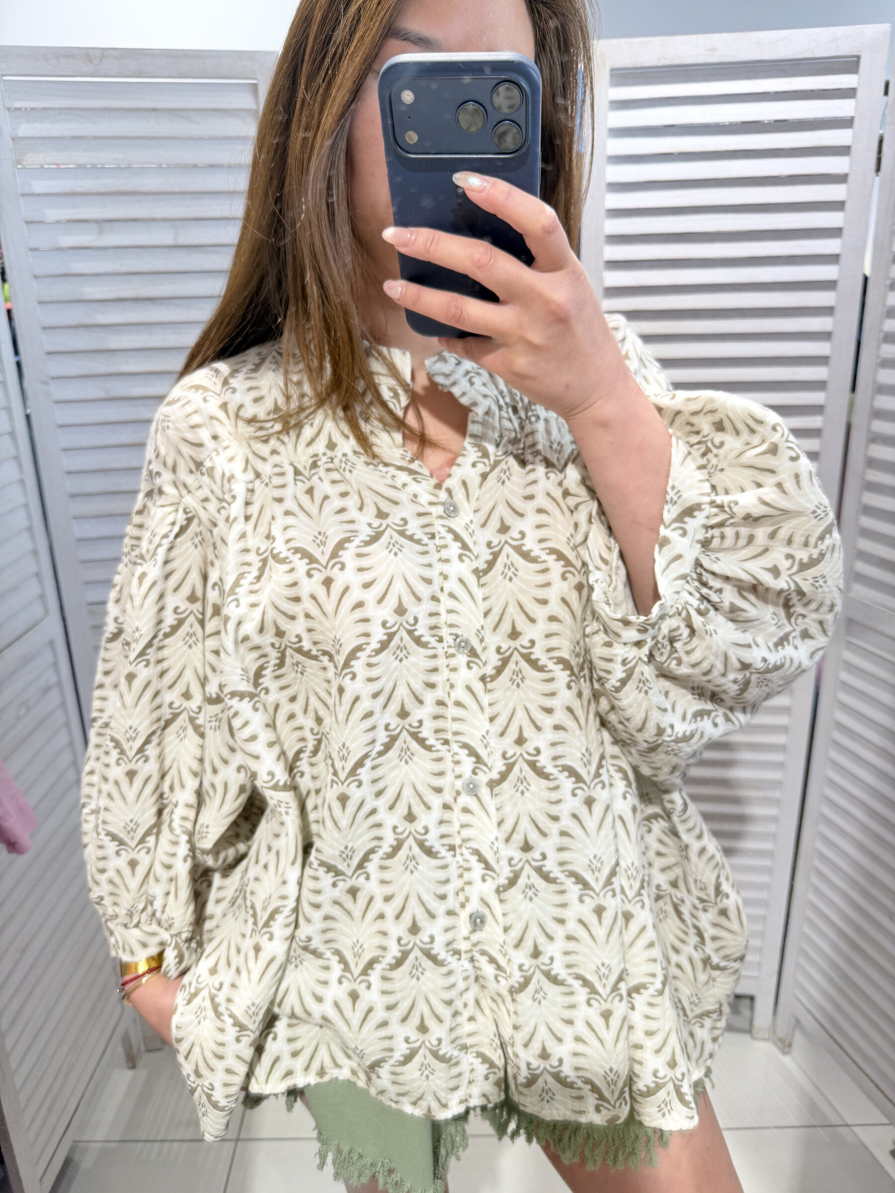 Grossiste Victoria & Isaac - Blouse en coton imprimé