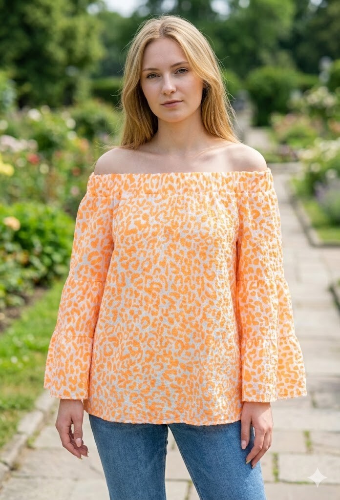 Wholesaler Victoria & Isaac - Light blouse with puff sleeves