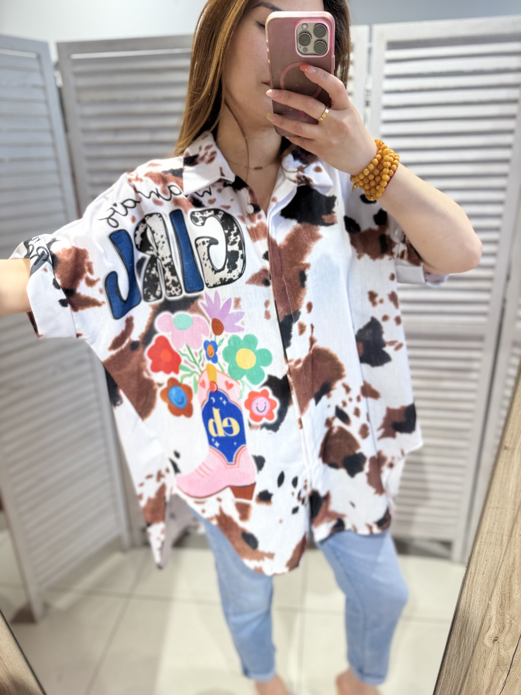 Grossiste Victoria & Isaac - Chemise oversize imprimée
