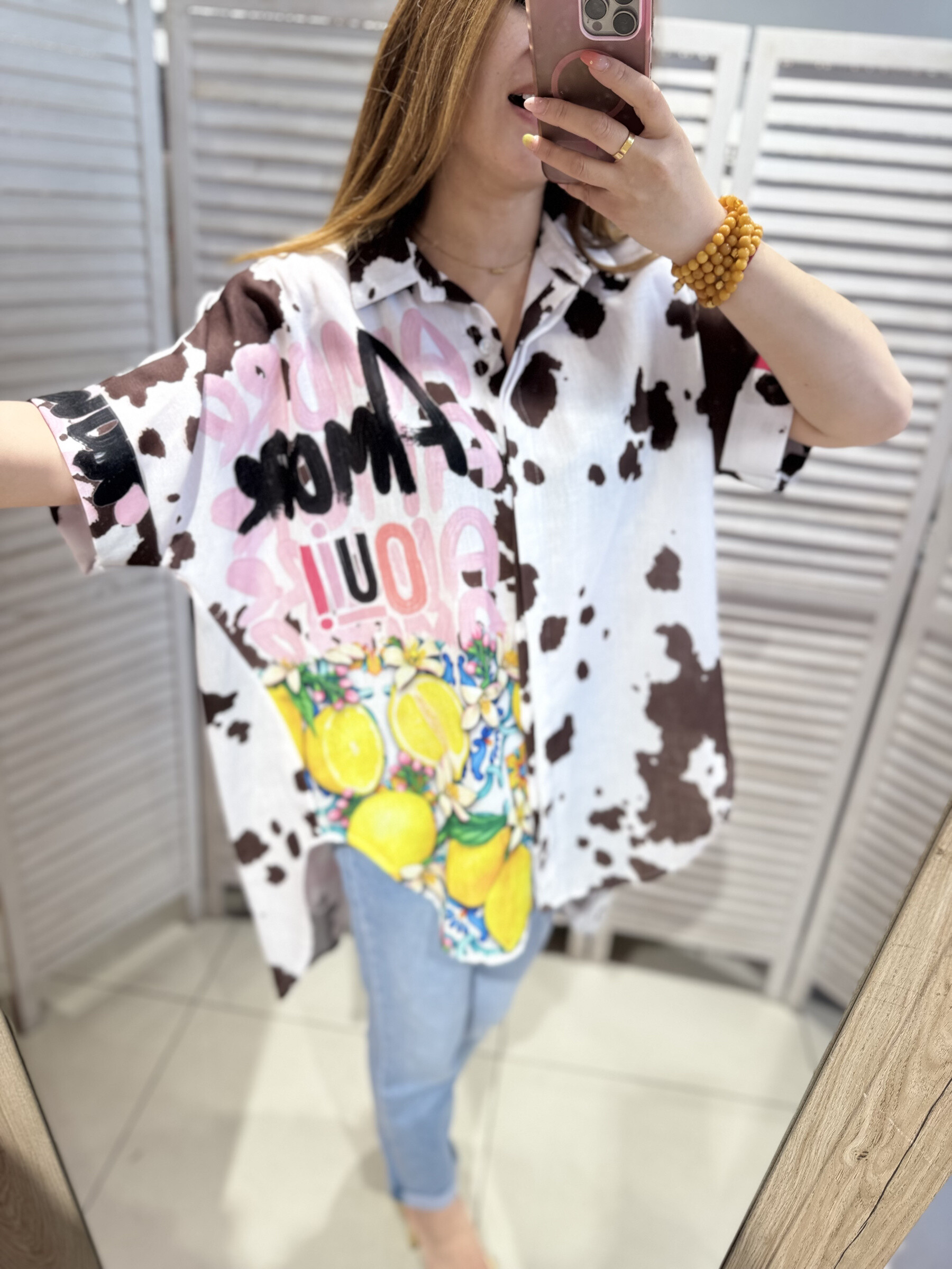 Grossiste Victoria & Isaac - Chemise oversize imprimée