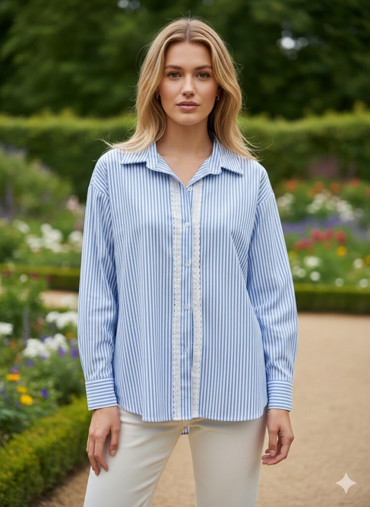 Wholesaler Victoria & Isaac - Long-sleeve striped shirt