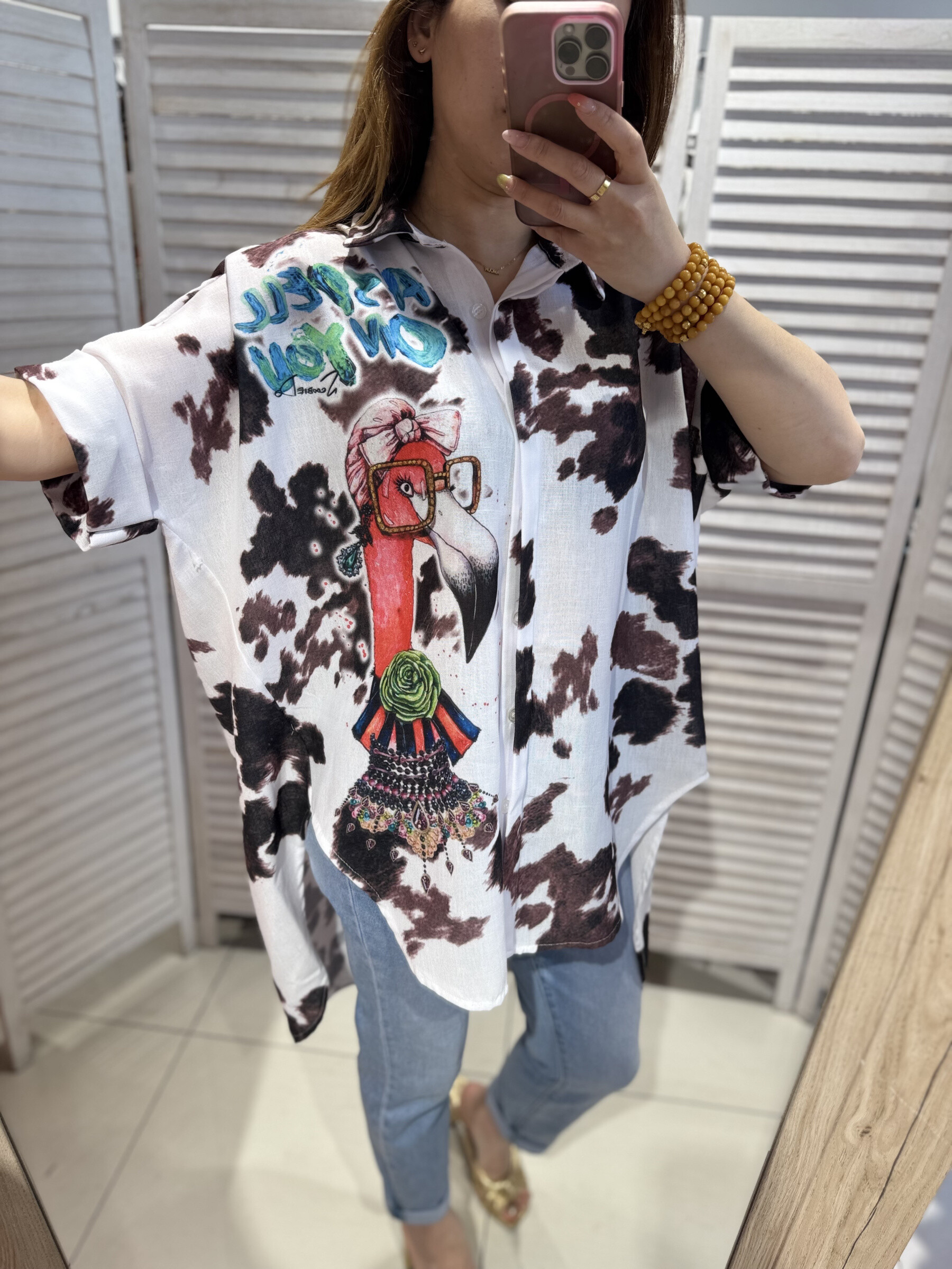 Grossiste Victoria & Isaac - Chemise oversize imprimée