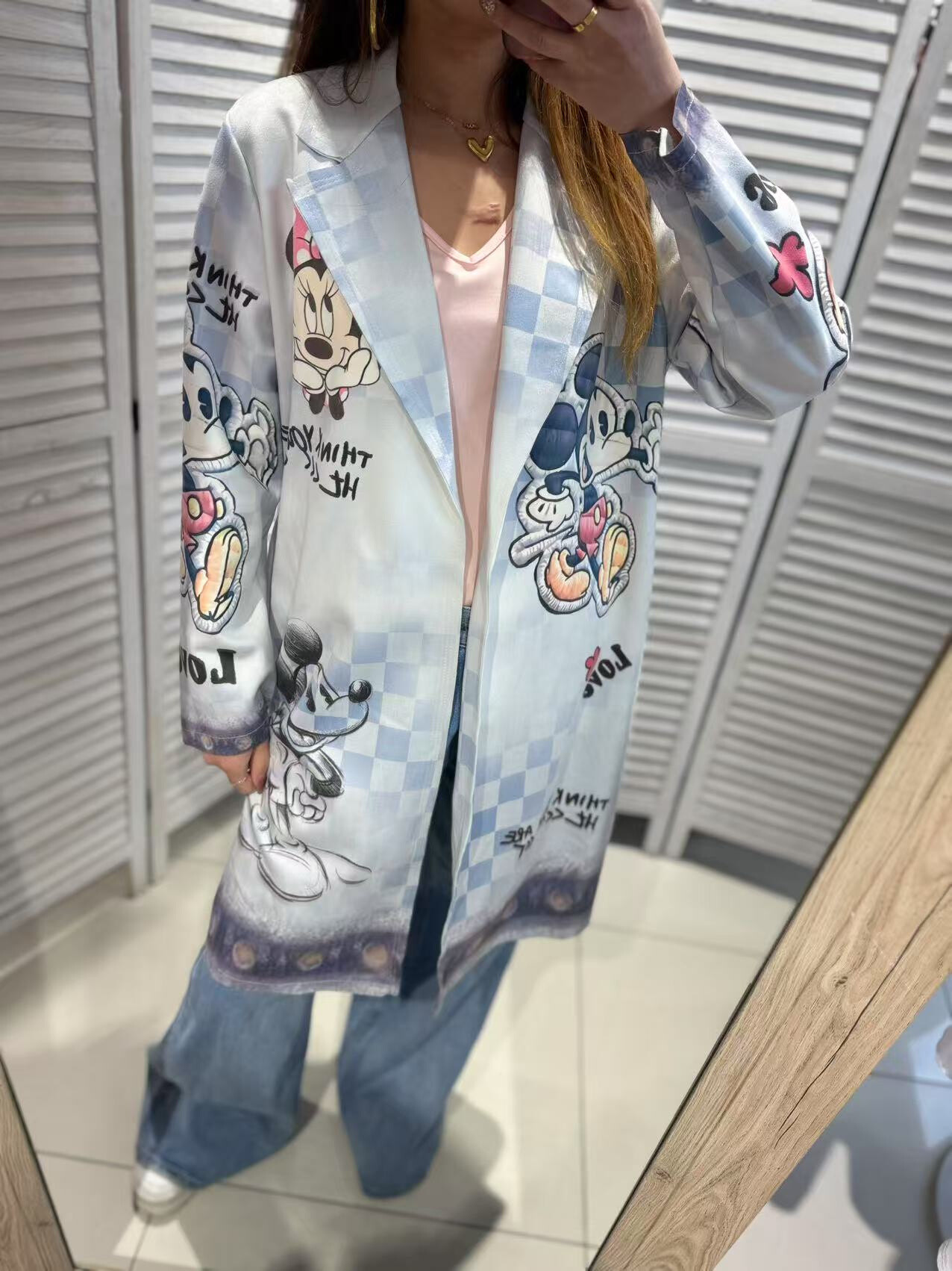 Wholesaler Victoria & Isaac - Long vest jacket with printed suede pocket pocket