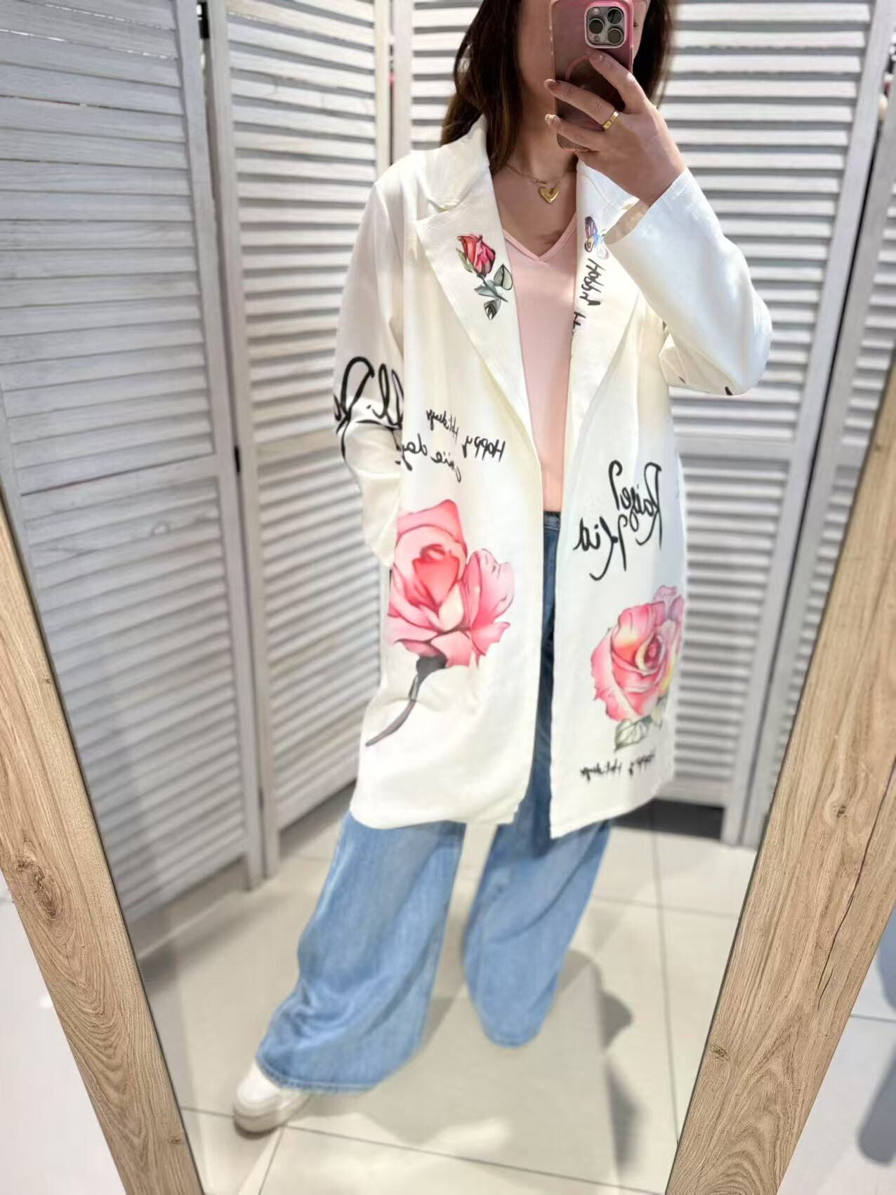 Wholesaler Victoria & Isaac - Long vest jacket with printed suede pocket pocket