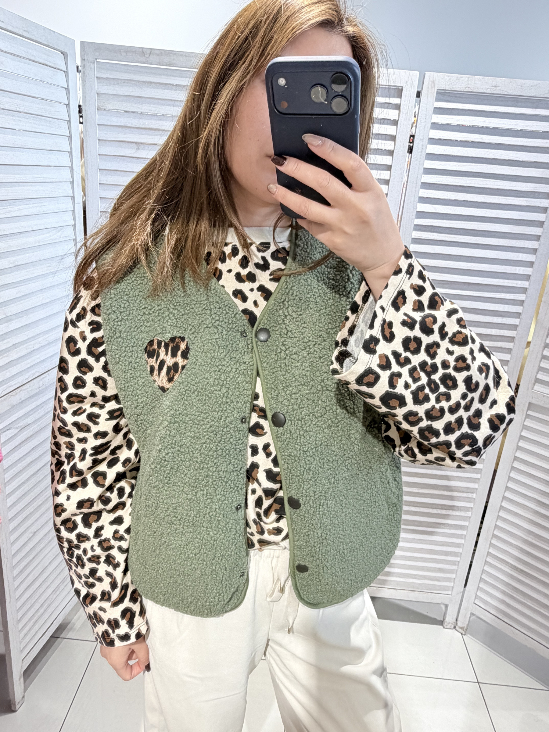 Grossista Victoria & Isaac - Gilet con stampa leopardata e fodera