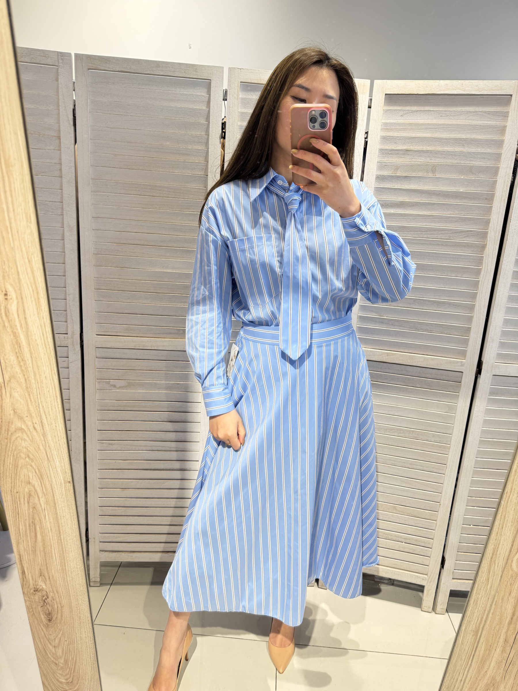 Wholesaler Victoria & Isaac - Elegant striped skirt