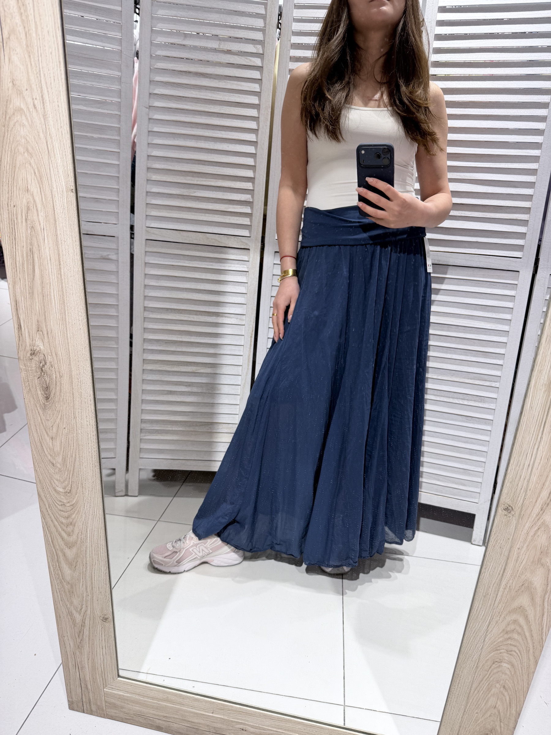 Wholesaler Victoria & Isaac - High-waisted flowy cotton skirt