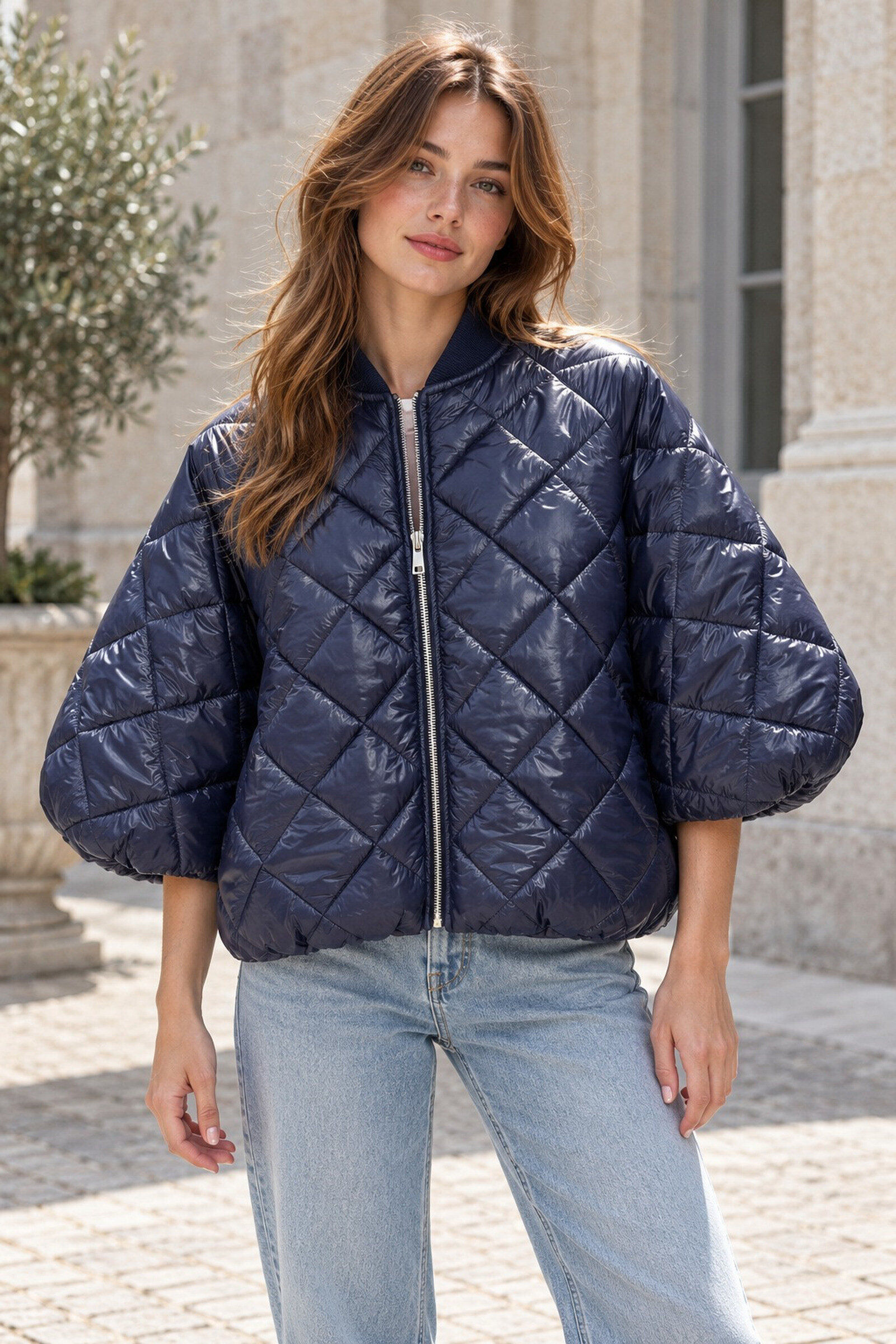 Großhändler Victoria & Isaac - Gesteppte Steppjacke mit Reißverschluss