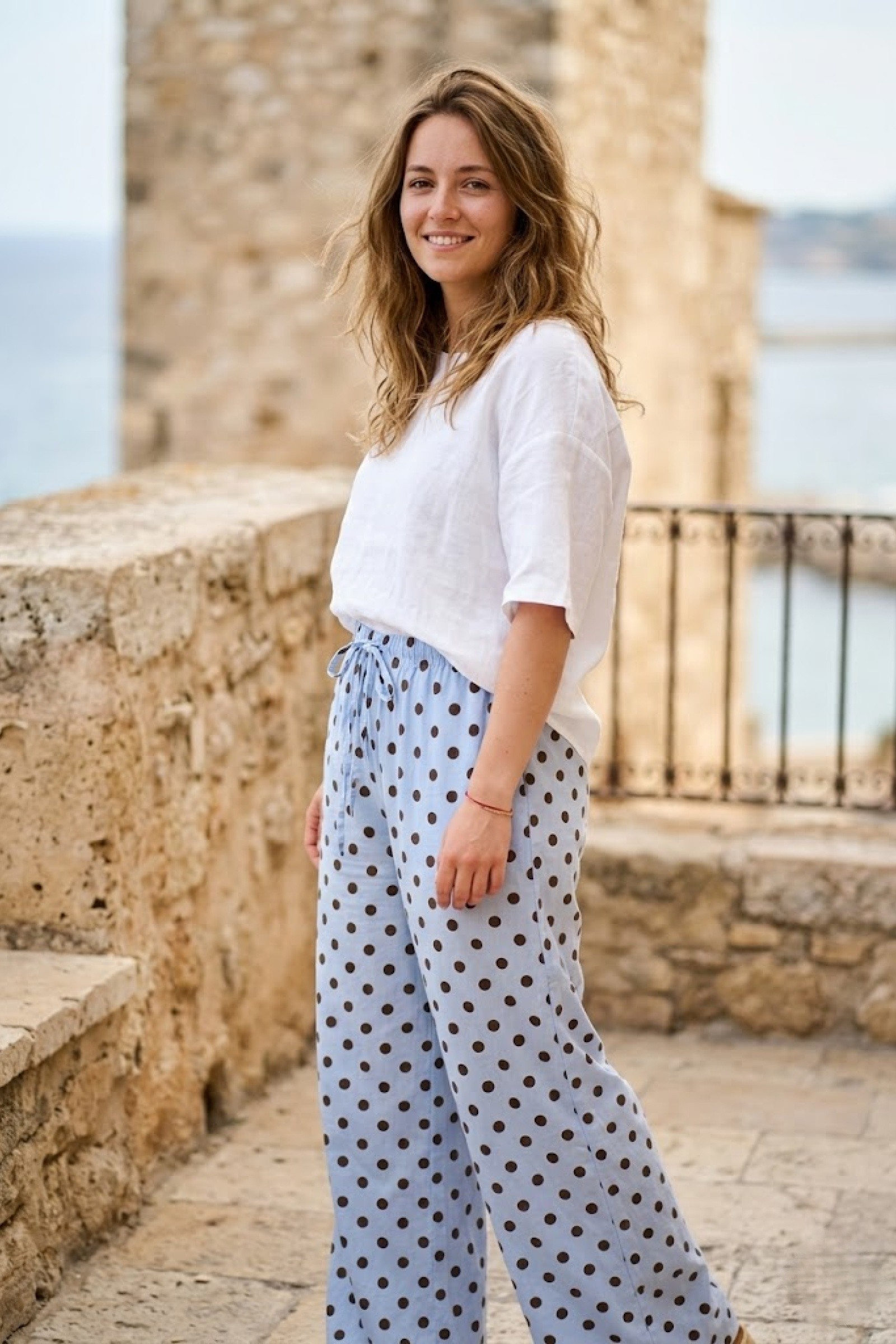 Wholesaler Victoria & Isaac - Polka dot print trousers