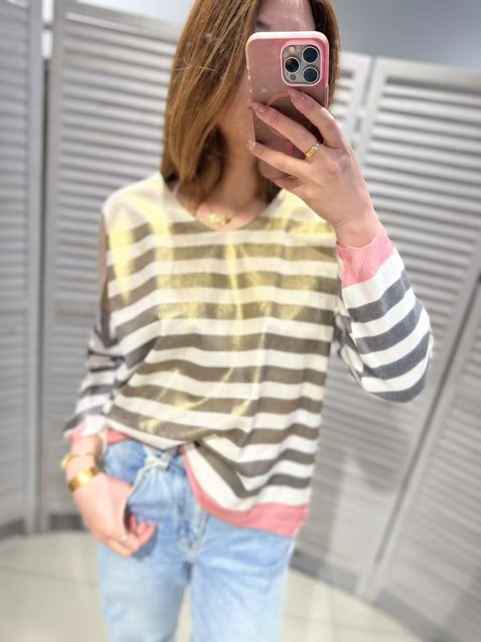 Wholesaler Victoria & Isaac - FINE PRINTED KNIT