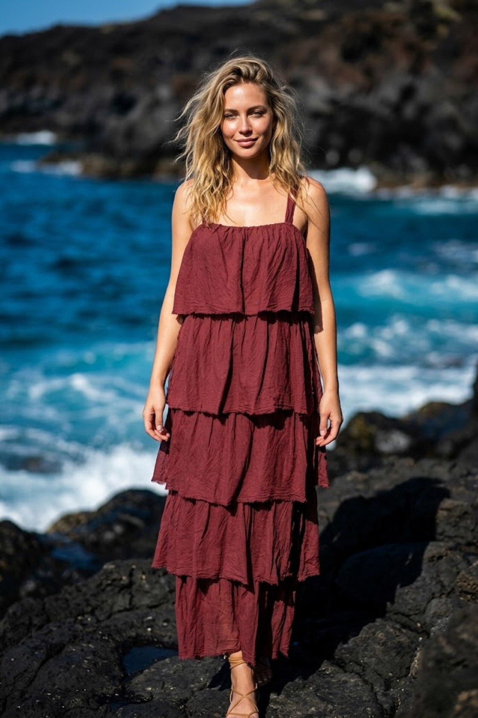 Wholesaler Victoria & Isaac - Long ruffled dress